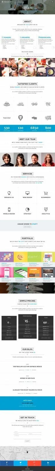 Шаблон Landing page 54