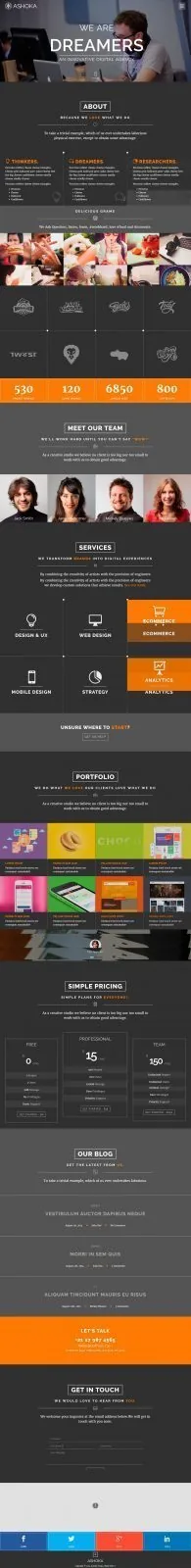 Шаблон Landing page 54