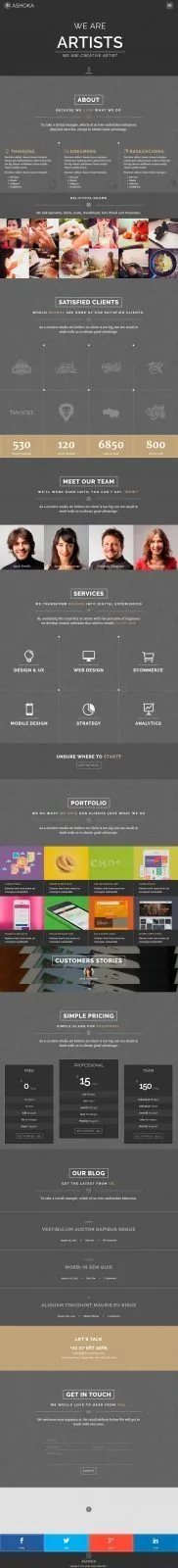 Шаблон Landing page 54