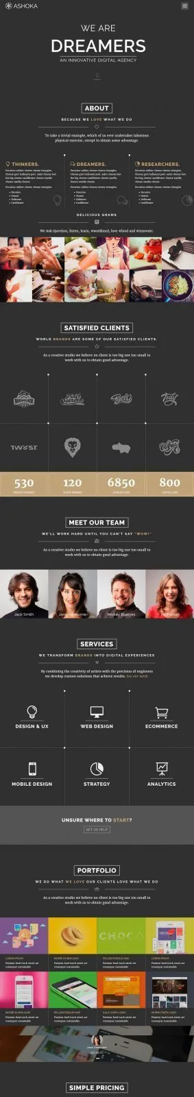 Шаблон Landing page 54