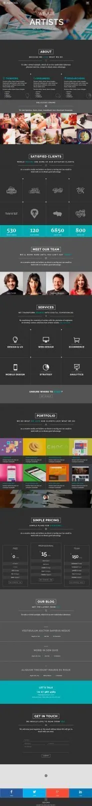 Шаблон Landing page 54