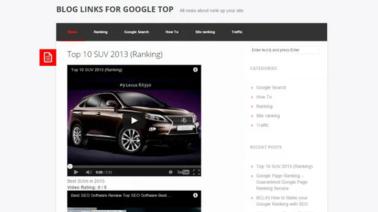 Создание Блога сайта Links4top