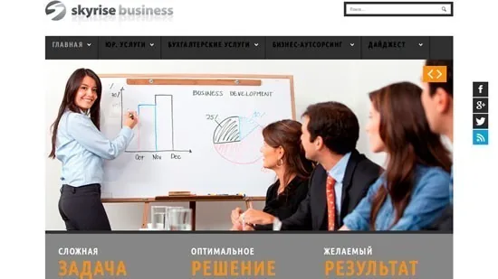 Сайт фирмы Skyrise Business