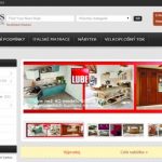 Site for the Czech furniture store Winglis