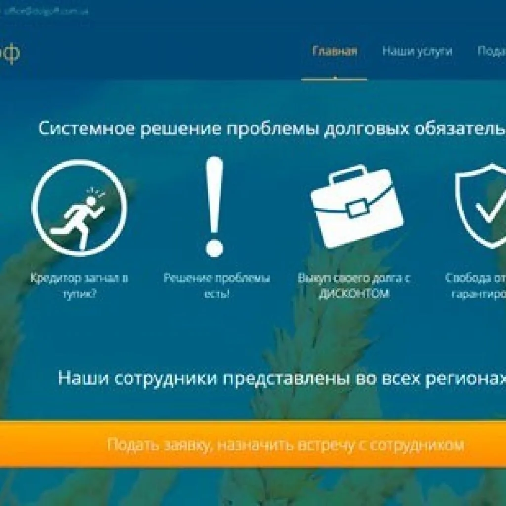 создание сайта для фирмы ДолгОфф