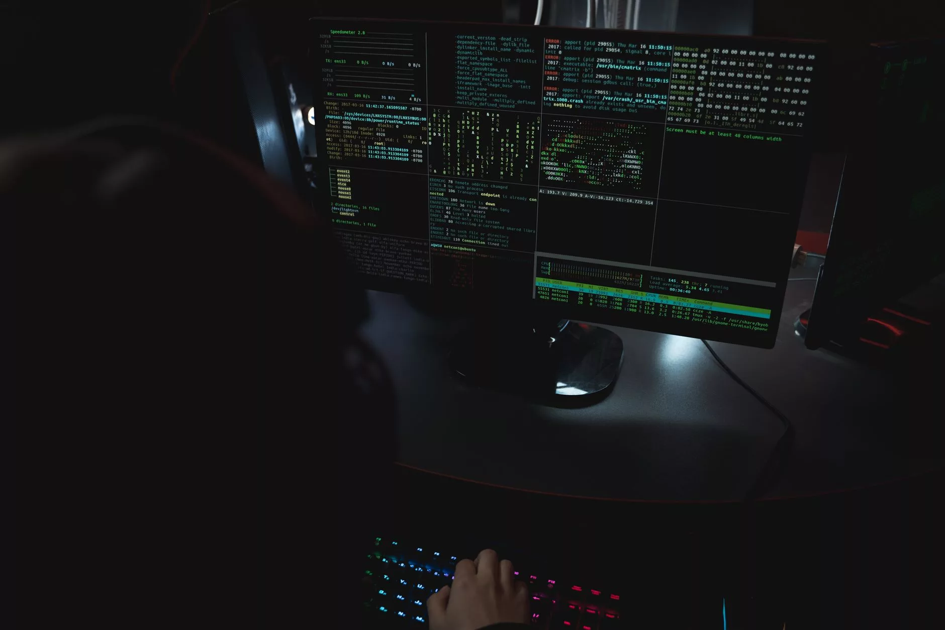Understanding the Modern WordPress Threat Landscape in 2026 cyber attack code glowing on a dark computer monitor