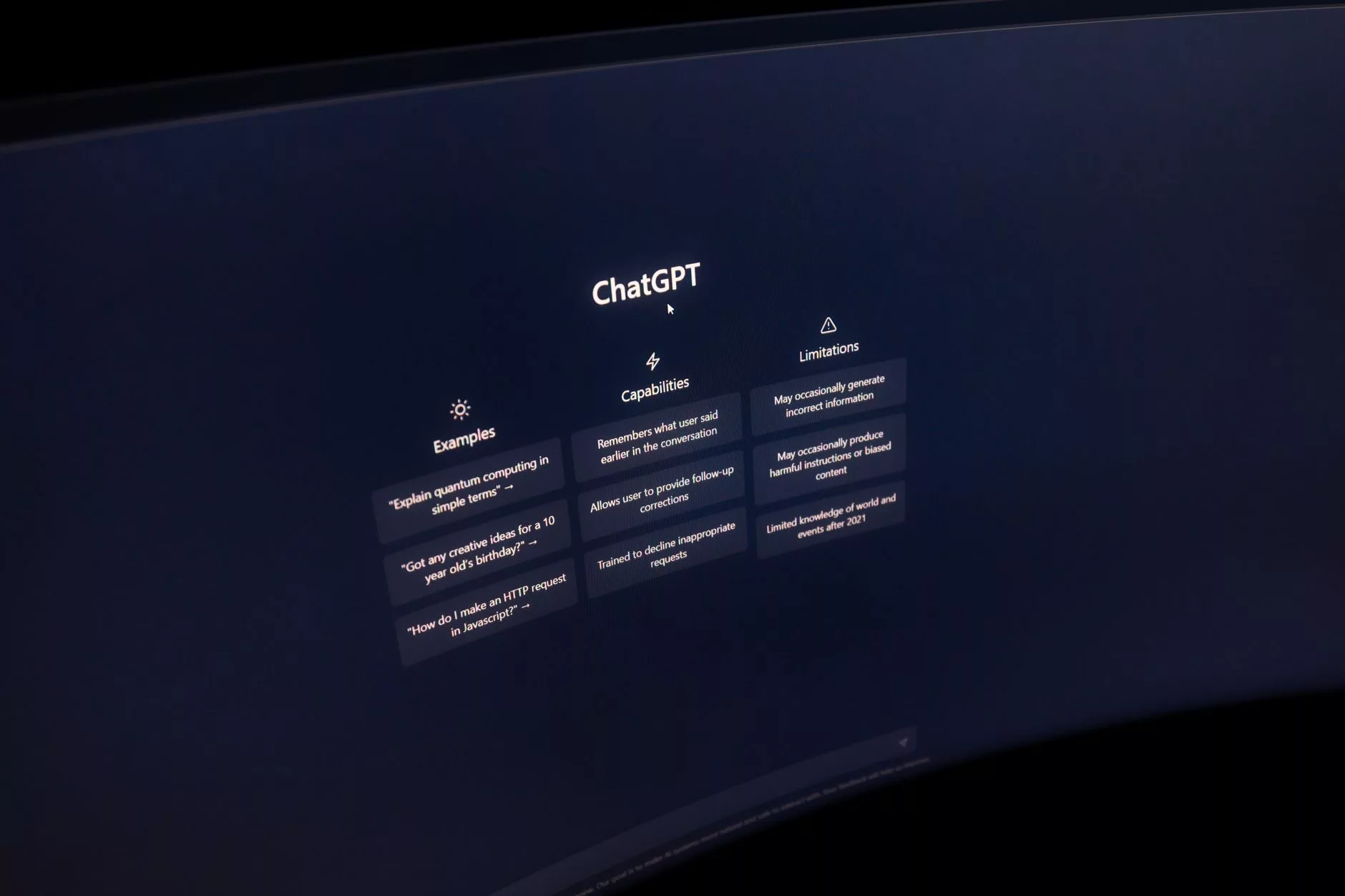 Digital screen displaying an artificial intelligence powered trivia quiz about tech history