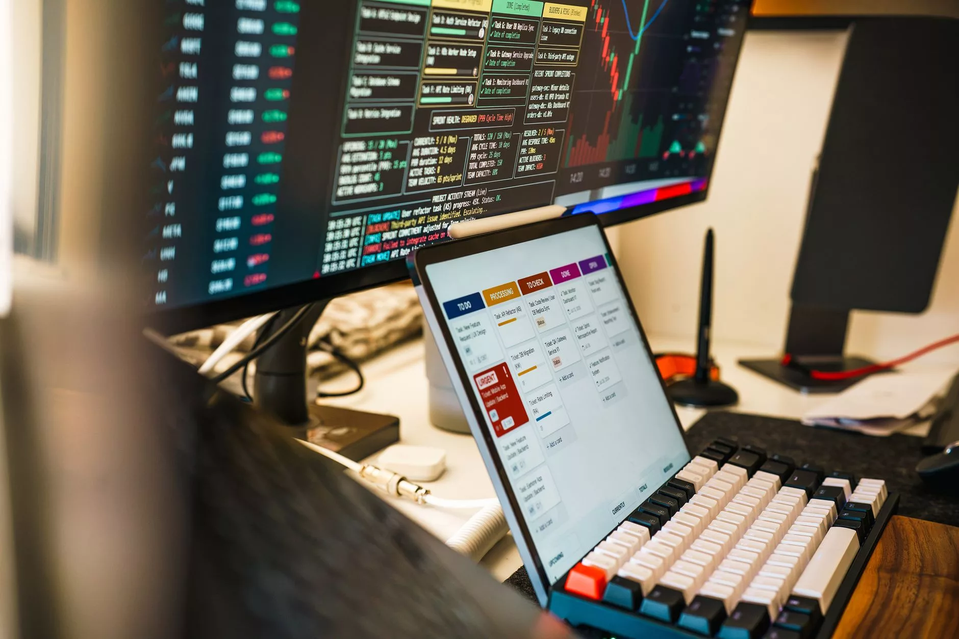 laptop screen displaying conversion tracking tags and analytics metrics