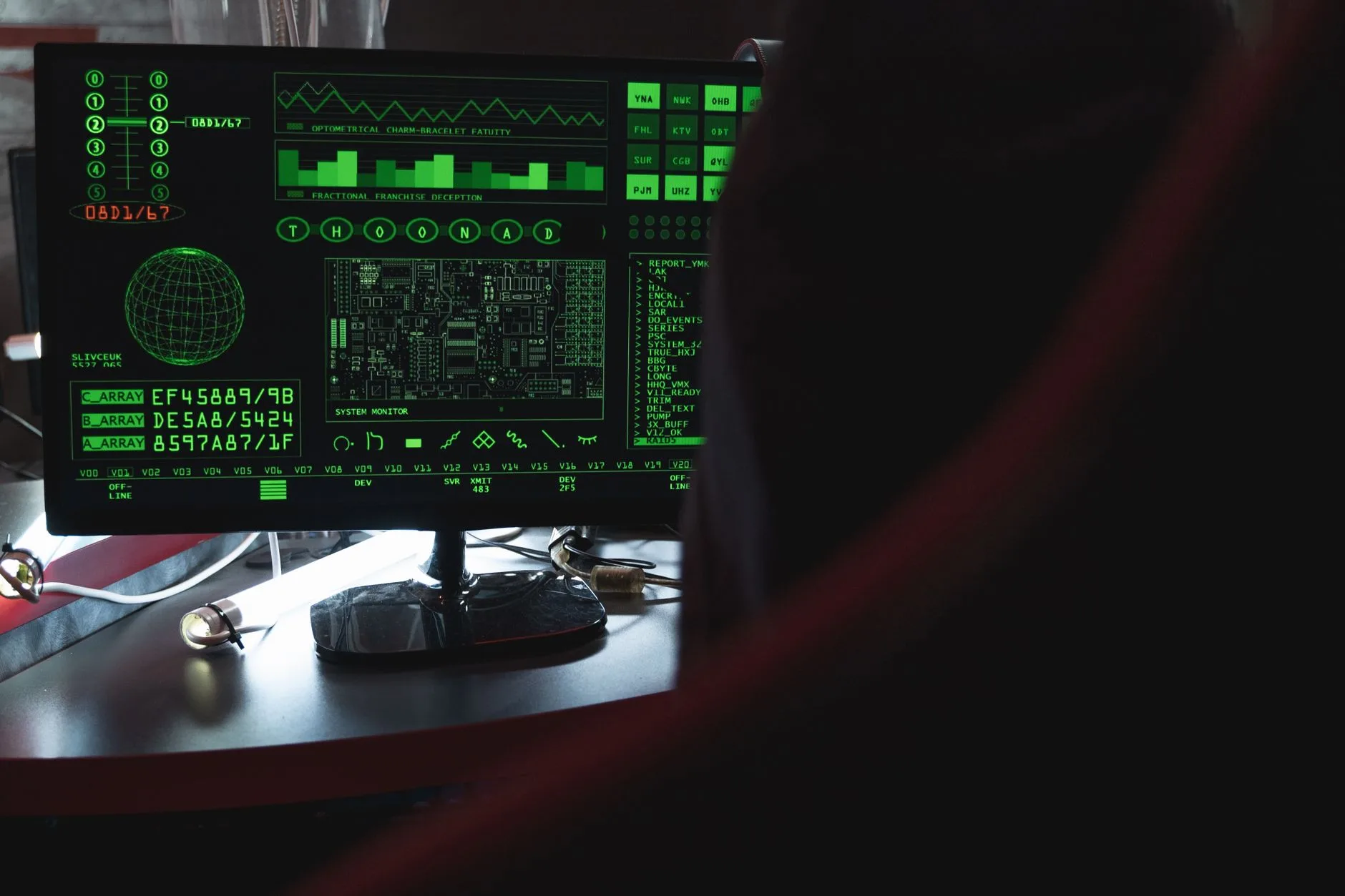 Executing the WordPress Install and Setting Up Administrator Credentials Dark terminal window displaying command line execution text in green